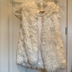 Cream PIKO 1988 furry vest never worn